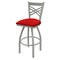 Holland Bar Stool Co 30" Swivel Bar Stool, Nickel Finish, Canter Red Seat 82030AN011 - alternate 1